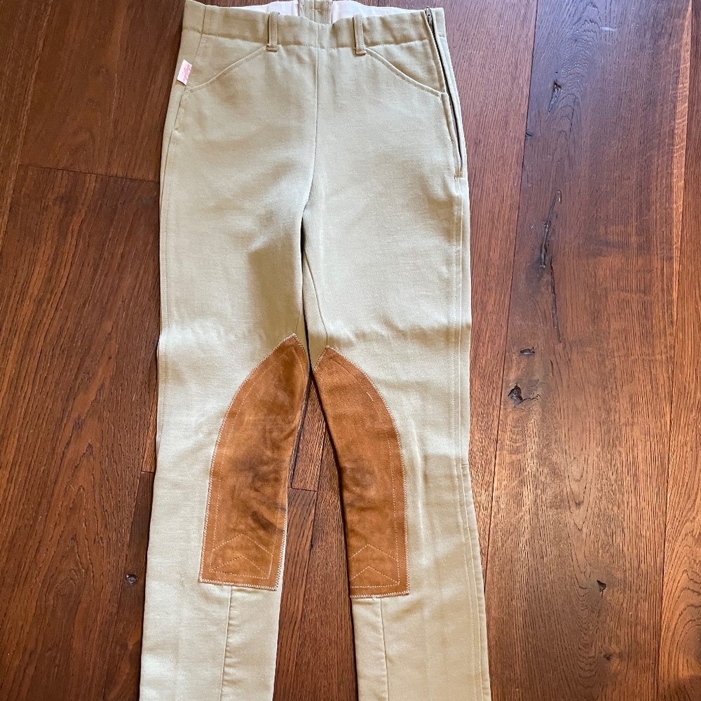Tailored Sportsman Royal Hunter Girls side zip jodhpurs size 10 regular